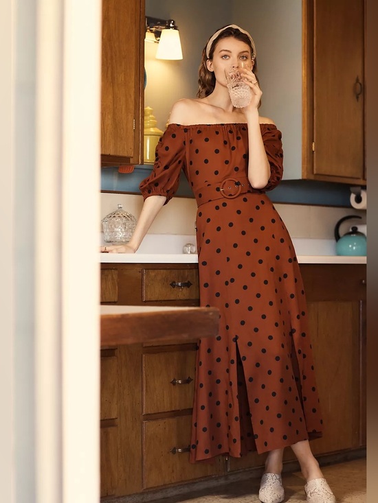 Anthropologie Dresses & Skirts - NWT Maeve Anthropologie Lucienne Off-The-Shoulder Maxi Dress- Size 8
